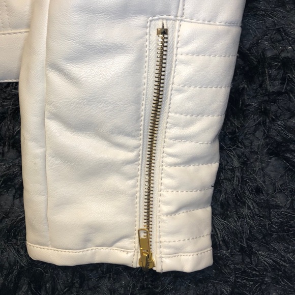 Bagatelle Quilted Leather Jacket with Gold Zippers - Picture 4 of 7